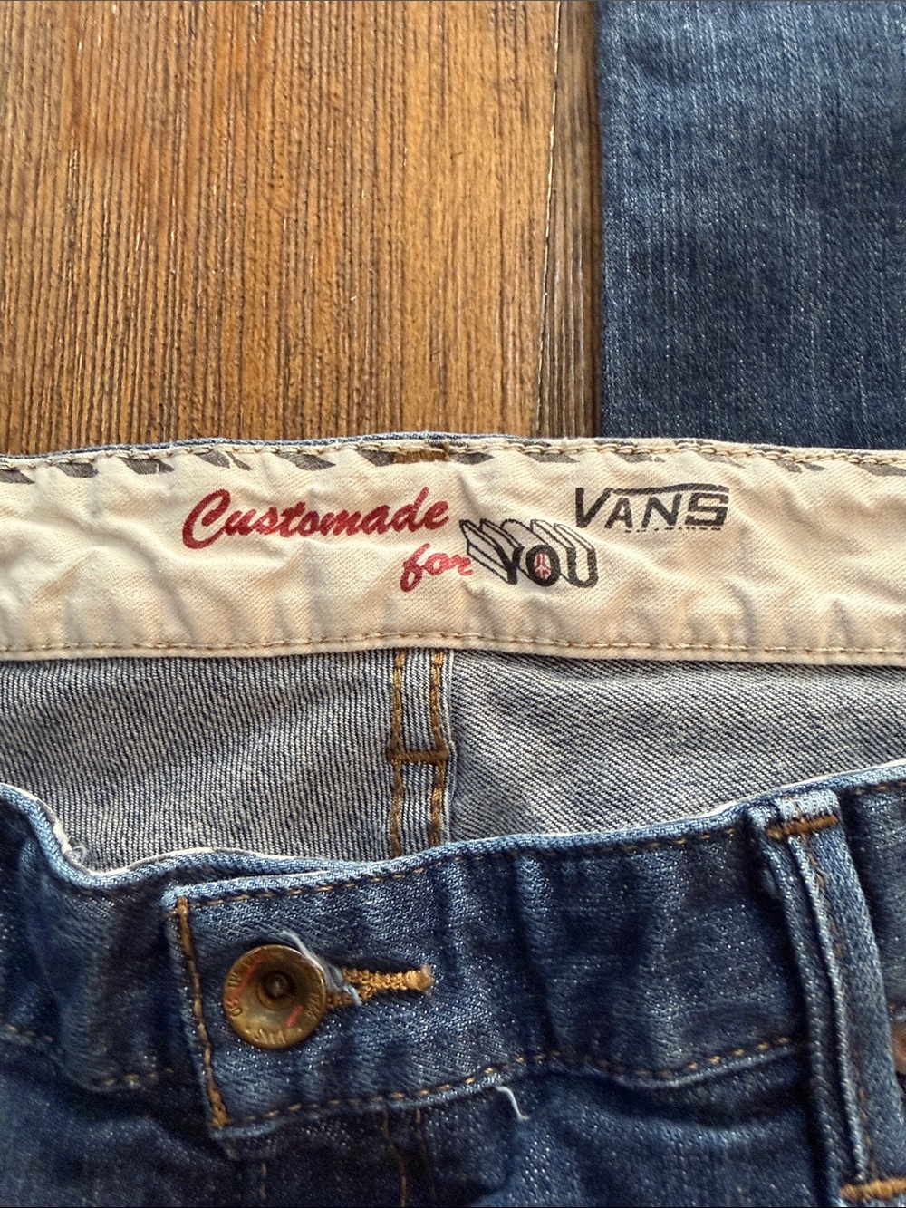 Vans Men’s Slim Straight Blue Denim Jeans - Picture 2 of 10